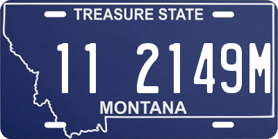 MT license plate 112149M