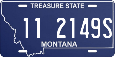 MT license plate 112149S
