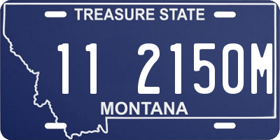 MT license plate 112150M