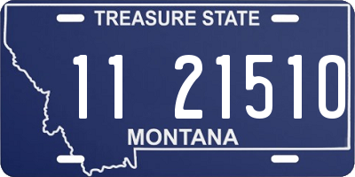 MT license plate 112151O