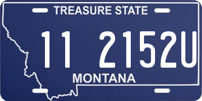 MT license plate 112152U