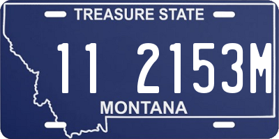 MT license plate 112153M