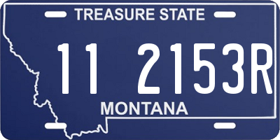 MT license plate 112153R