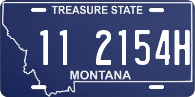 MT license plate 112154H