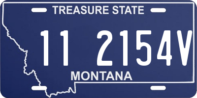 MT license plate 112154V