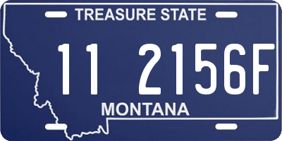 MT license plate 112156F