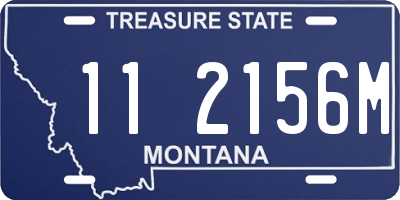 MT license plate 112156M