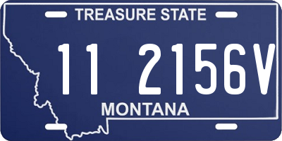 MT license plate 112156V