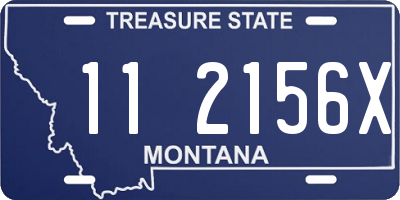 MT license plate 112156X