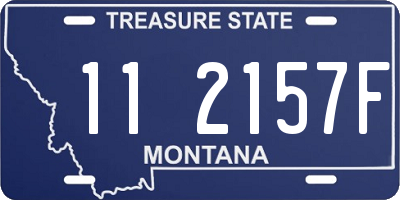 MT license plate 112157F