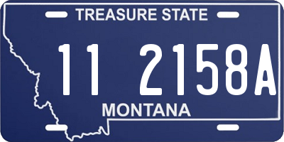 MT license plate 112158A