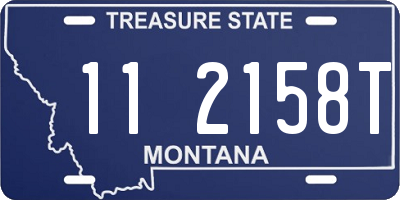 MT license plate 112158T