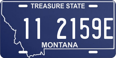 MT license plate 112159E