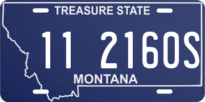 MT license plate 112160S