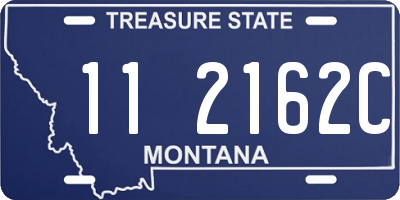MT license plate 112162C