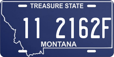 MT license plate 112162F