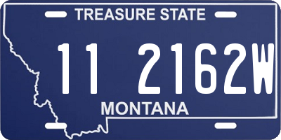 MT license plate 112162W