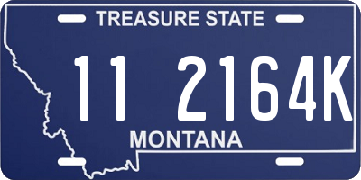 MT license plate 112164K