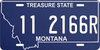 MT license plate 112166R