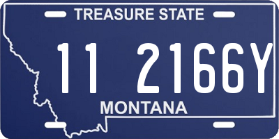 MT license plate 112166Y
