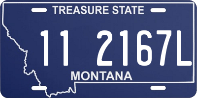 MT license plate 112167L