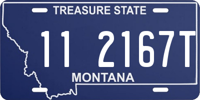 MT license plate 112167T