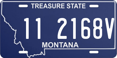 MT license plate 112168V