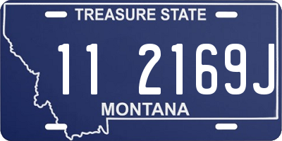 MT license plate 112169J