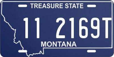 MT license plate 112169T
