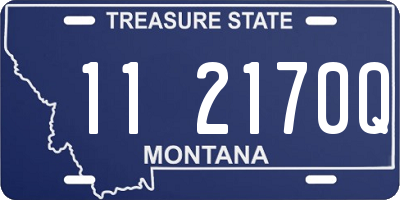 MT license plate 112170Q