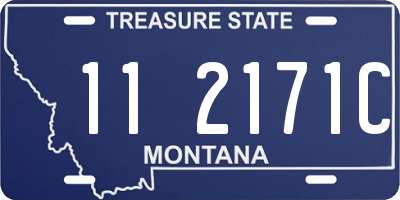 MT license plate 112171C