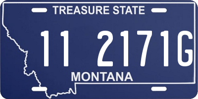 MT license plate 112171G