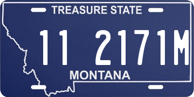 MT license plate 112171M