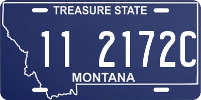 MT license plate 112172C