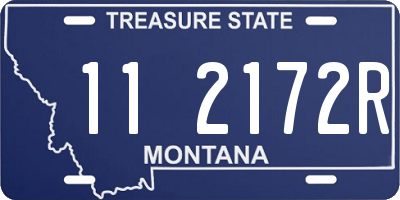 MT license plate 112172R
