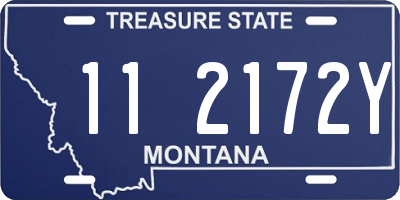 MT license plate 112172Y