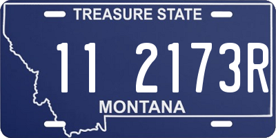 MT license plate 112173R