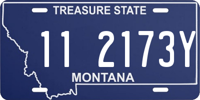 MT license plate 112173Y