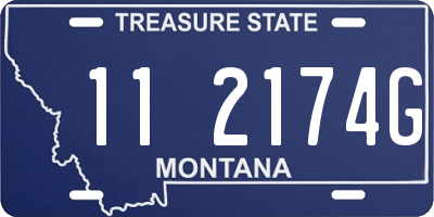 MT license plate 112174G