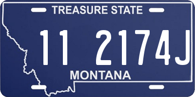 MT license plate 112174J