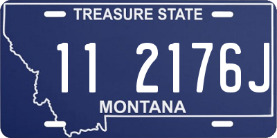 MT license plate 112176J
