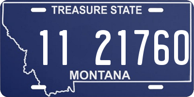 MT license plate 112176O