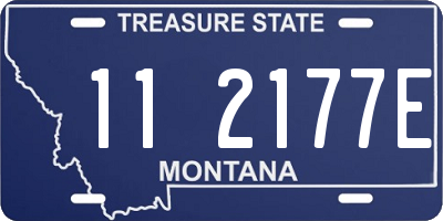 MT license plate 112177E