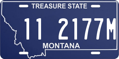 MT license plate 112177M