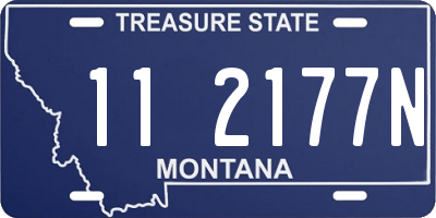 MT license plate 112177N