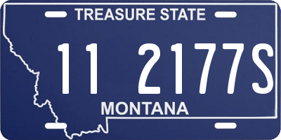 MT license plate 112177S