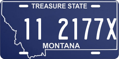 MT license plate 112177X