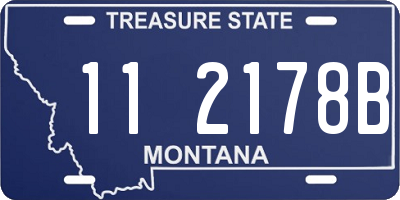 MT license plate 112178B