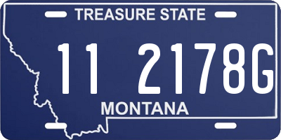 MT license plate 112178G