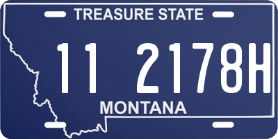 MT license plate 112178H